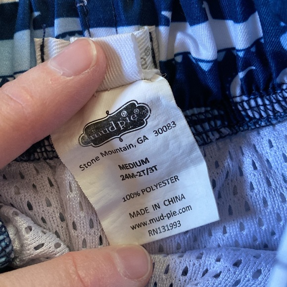 Mud Pie 24m-2T/3T Swim Short Set - Picture 7 of 7